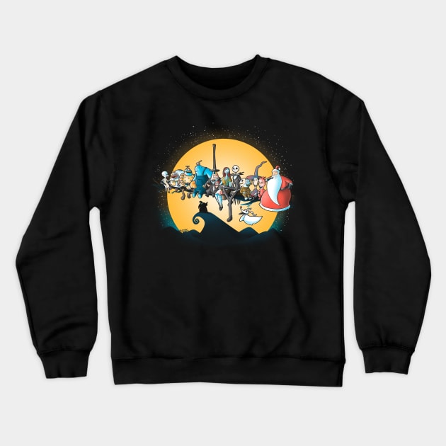 Halloween workers Crewneck Sweatshirt by Cromanart